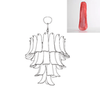 Aurora Chandelier Murano Glass Petals Vintage