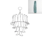 Aurora Chandelier Murano Glass Petals Vintage