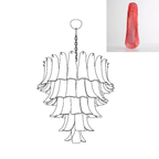 Aurora Chandelier Murano Glass Petals Vintage