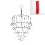 Aurora Chandelier Murano Glass Petals Vintage