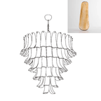 Aurora Chandelier Murano Glass Petals Vintage
