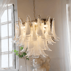 Aurora Chandelier Murano Glass Petals Vintage