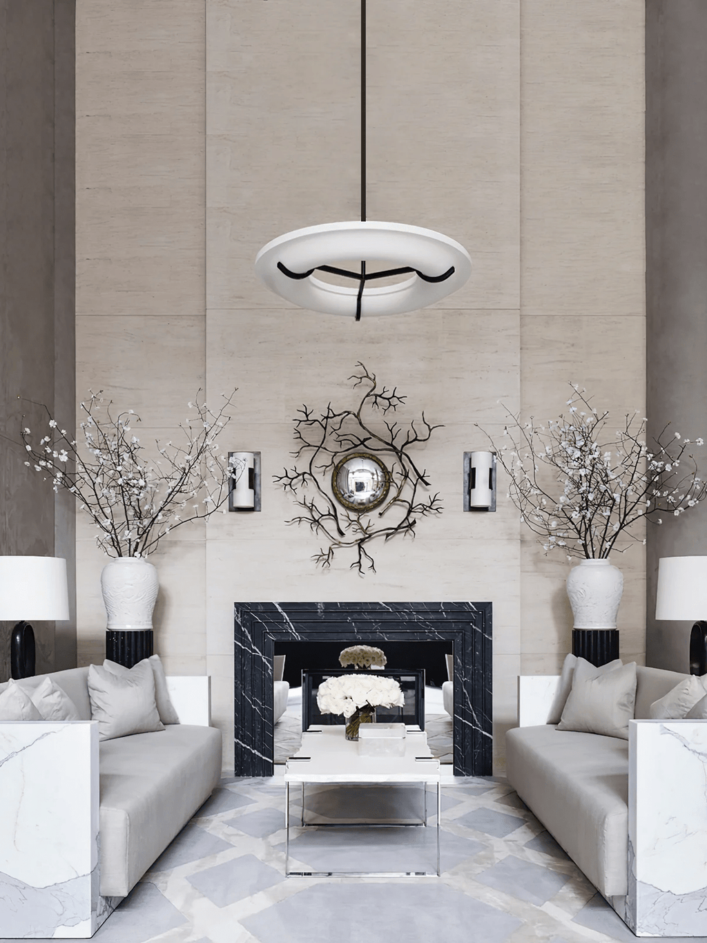 Uvare Alabaster Chandelier