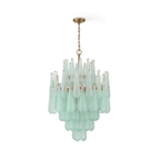 Aurora Chandelier Drop Textured Glass Elegant