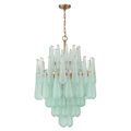 Aurora Chandelier Drop Textured Glass Elegant