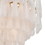 Aurora Chandelier Drop Textured Glass Elegant