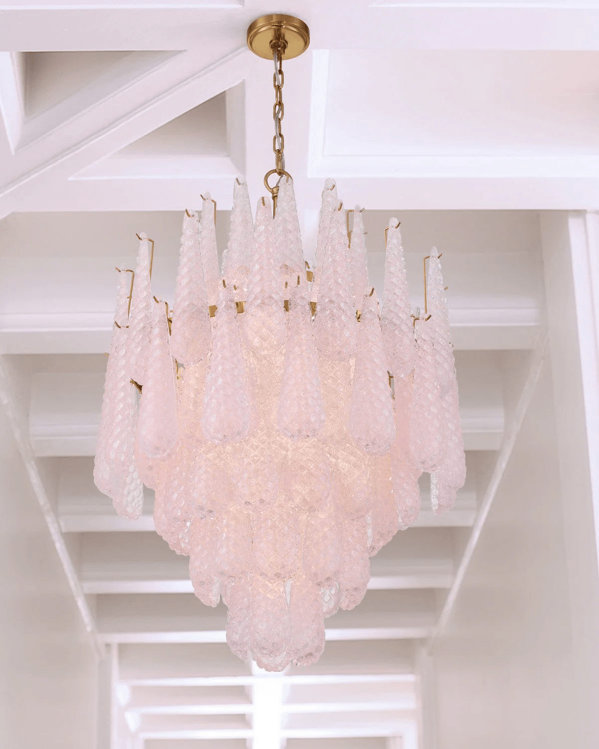Aurora Chandelier Drop Textured Glass Elegant