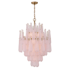 Aurora Chandelier Drop Textured Glass Elegant