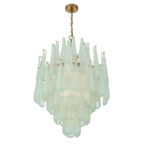 Aurora Chandelier Drop Textured Glass Elegant
