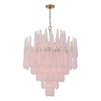 Aurora Chandelier Drop Textured Glass Elegant