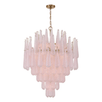 Aurora Chandelier Drop Textured Glass Elegant