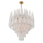 Aurora Chandelier Drop Textured Glass Elegant