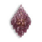 Aurora Wall Light Amber Diamond Polyhedron Vintage