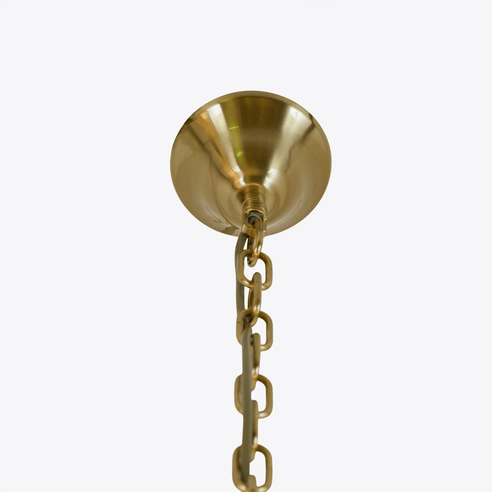 Aurora Chandelier Drum Amber Glass Elegant