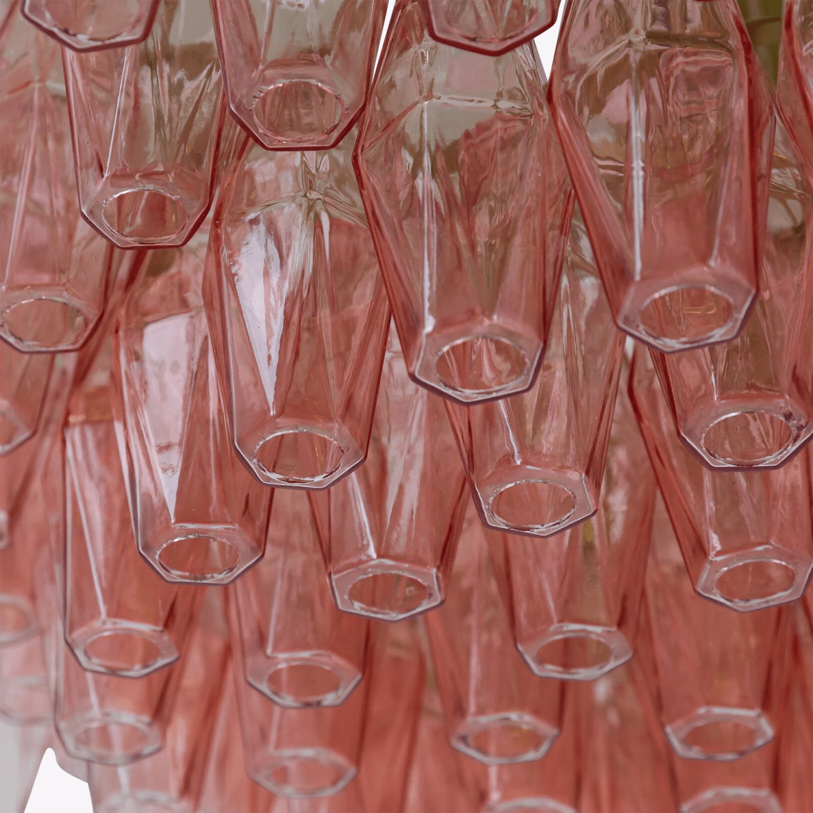 Aurora Chandelier Drum Amber Glass Elegant