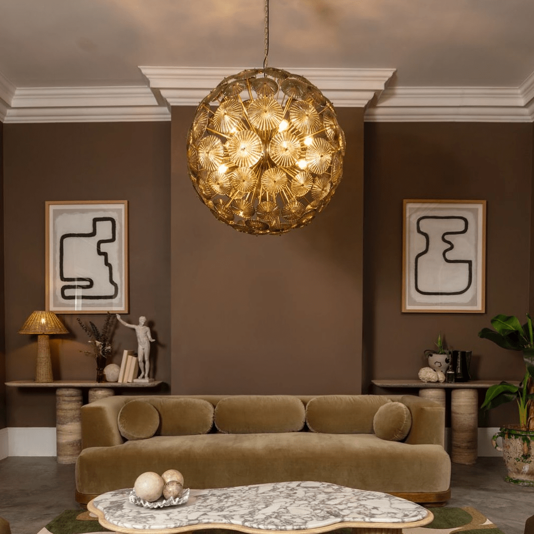Aurora Chandelier Sputnik Dandelion Burst Glass