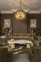 Aurora Chandelier Sputnik Dandelion Burst Glass