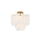 Aurora Ceiling Lamp Clear Murano Glass Tubular Handblown