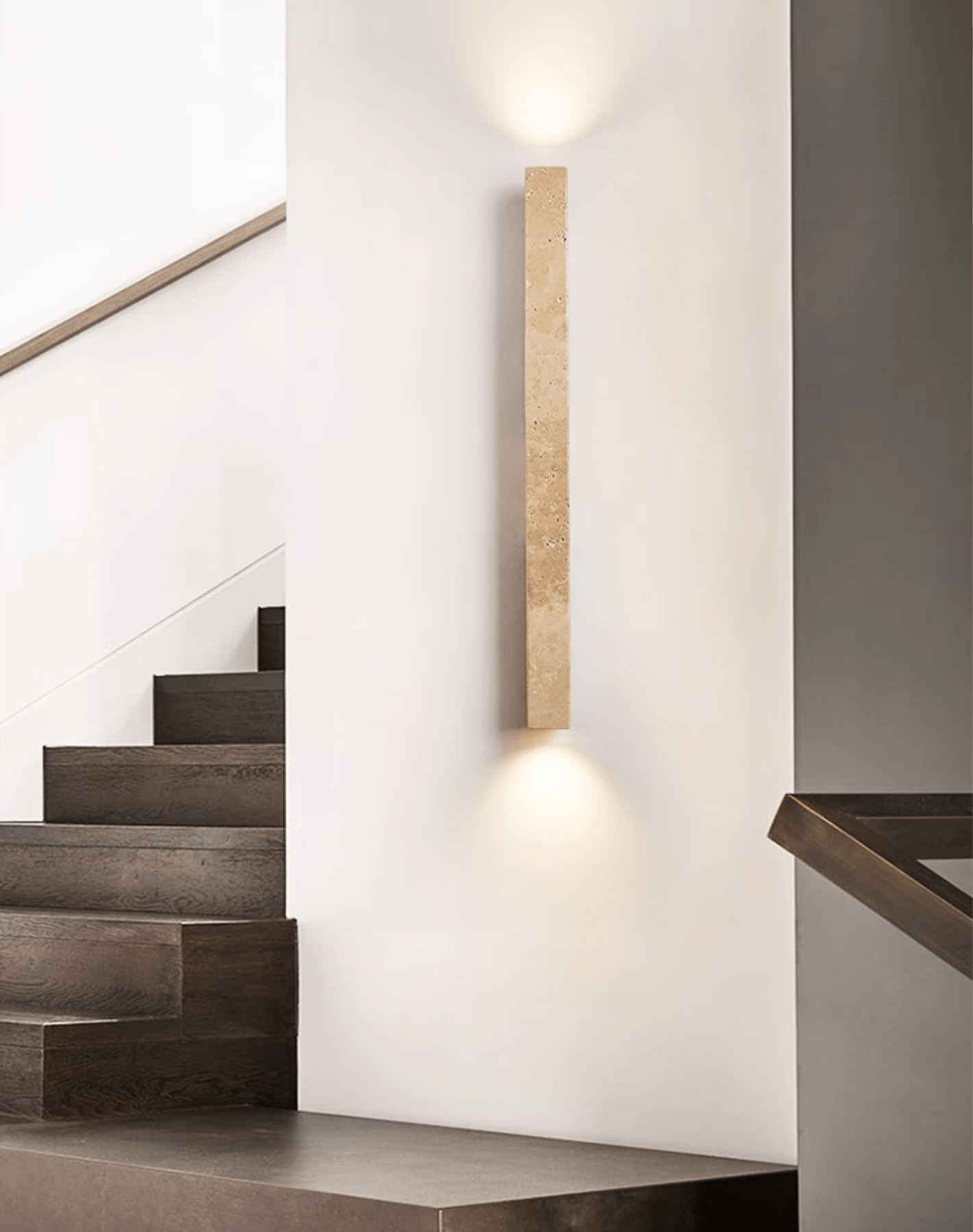 Cathais Minimalist Travertine Wall Light
