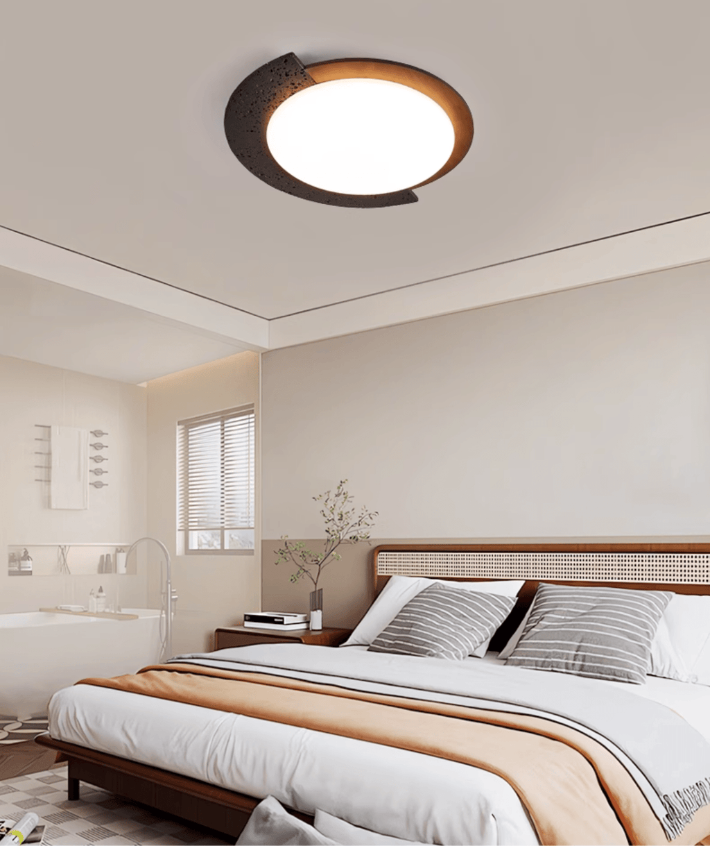 Ulvinor Asymmetrical Travertine Ceiling Light