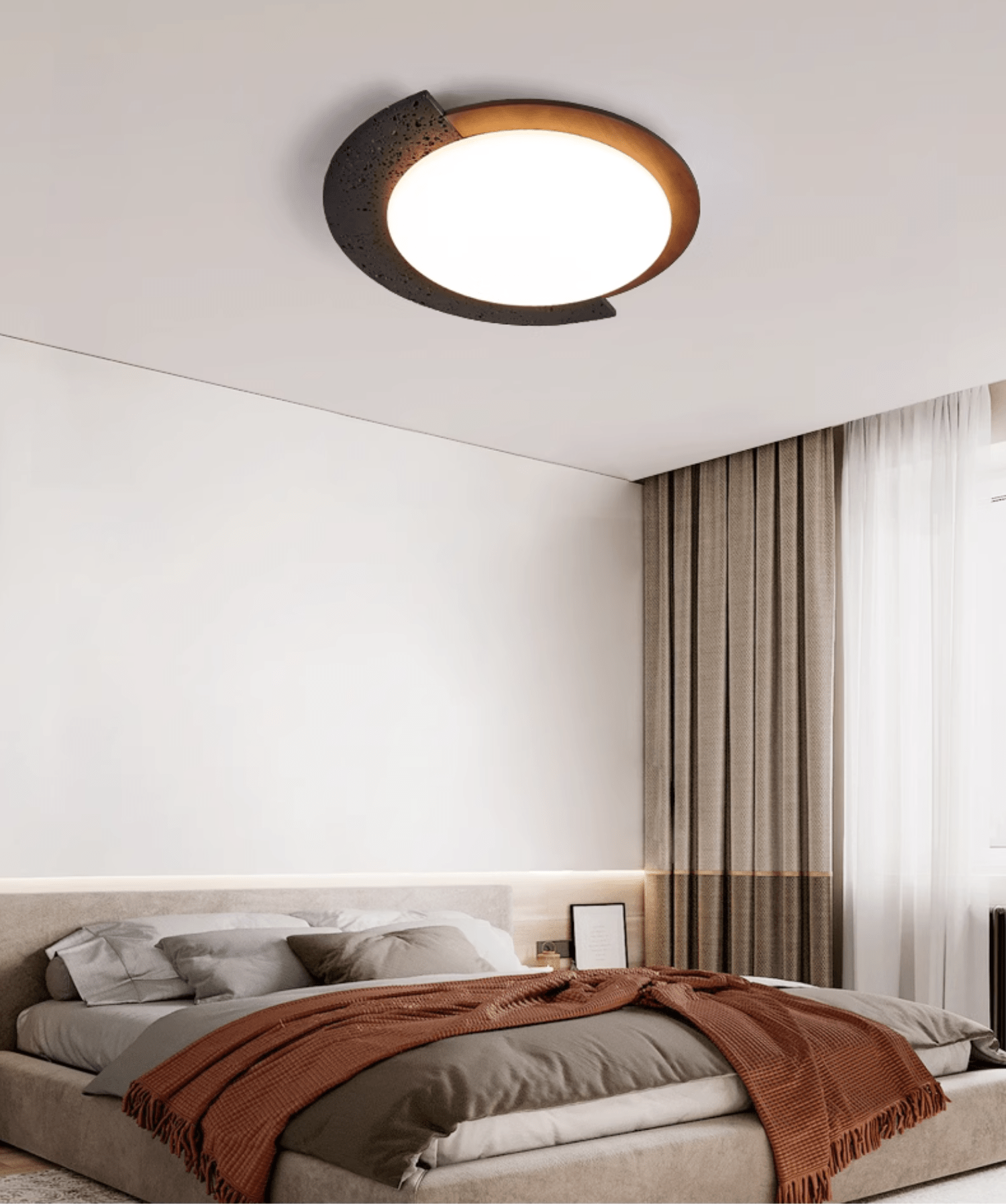 Ulvinor Asymmetrical Travertine Ceiling Light