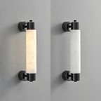 Eurthaeth Alabaster Brass Wall Light