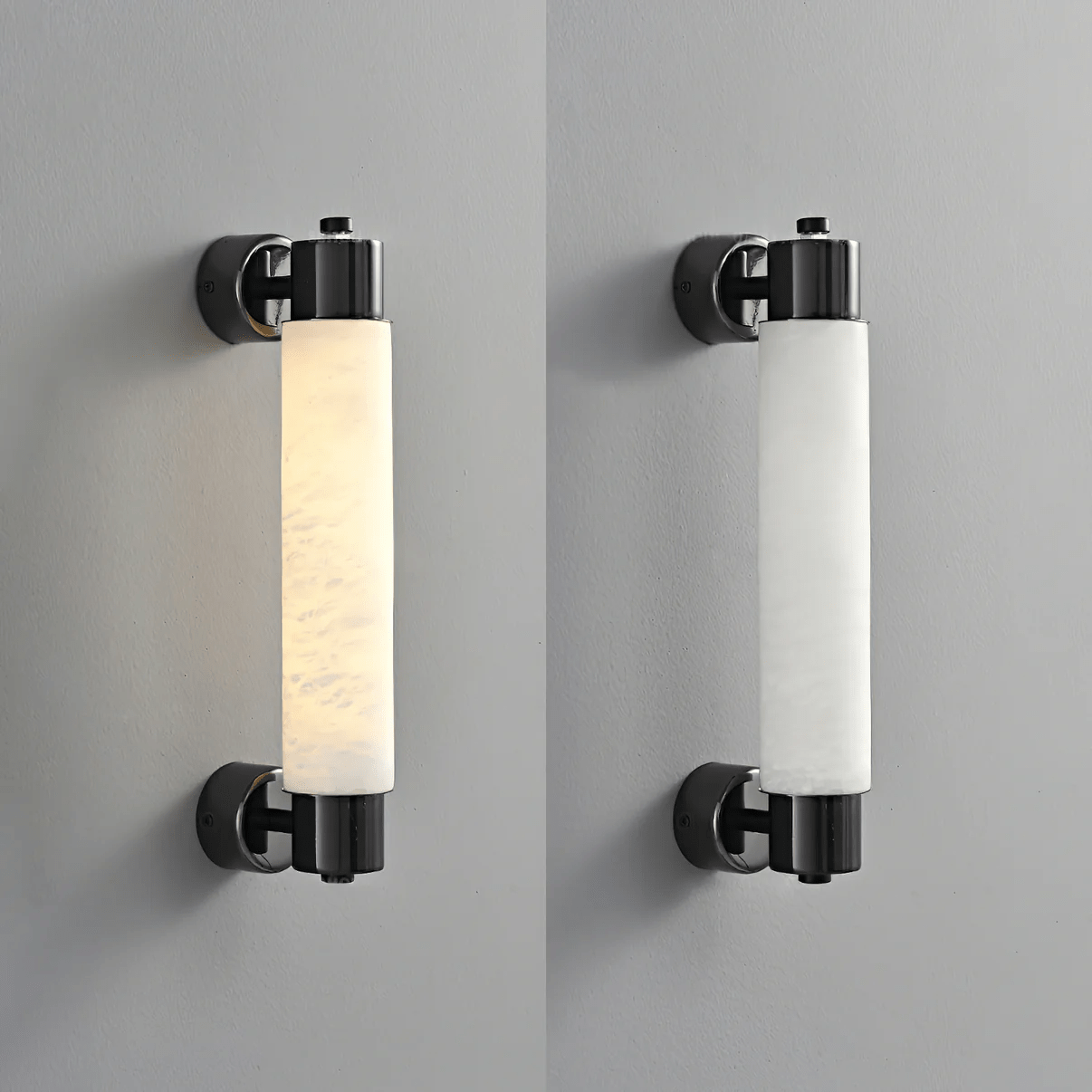 Eurthaeth Alabaster Brass Wall Light