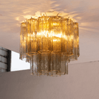 Aurora Tubes Ceiling Lamp Pink Waterfall Style