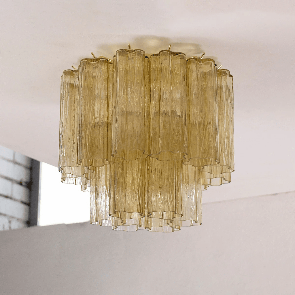 Aurora Tubes Ceiling Lamp Pink Waterfall Style