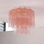 Aurora Tubes Ceiling Lamp Pink Waterfall Style