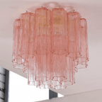 Aurora Tubes Ceiling Lamp Pink Waterfall Style