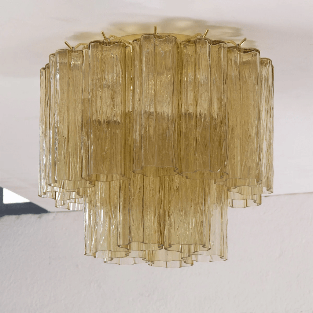 Aurora Tubes Ceiling Lamp Pink Waterfall Style
