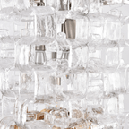 Aurora Chandelier Murano Glass Interlocking Geometric
