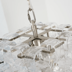 Aurora Chandelier Murano Glass Interlocking Geometric