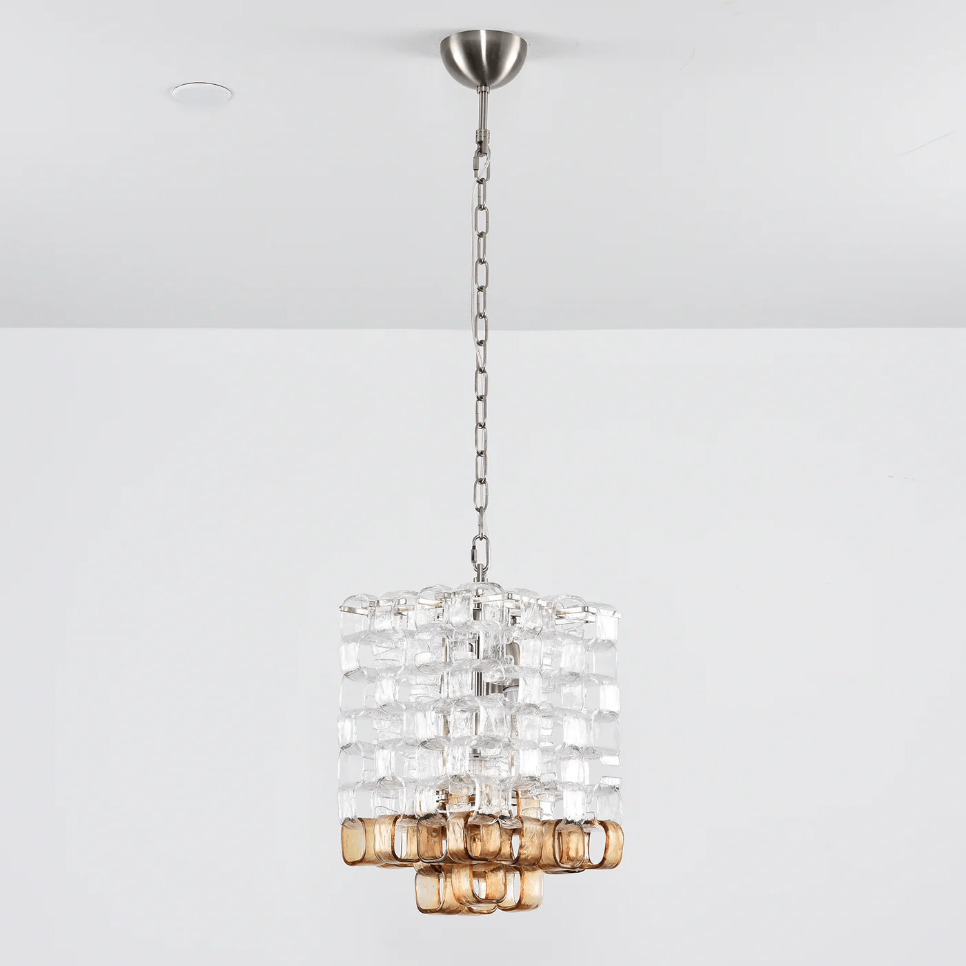 Aurora Chandelier Murano Glass Interlocking Geometric