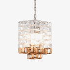 Aurora Chandelier Murano Glass Interlocking Geometric