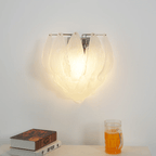 Aurora Wall Lamp Murano Glass Petal Frosted Cascading