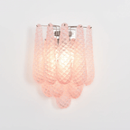 Aurora Wall Lamp Pink Teardrop Glass Floral Artistic
