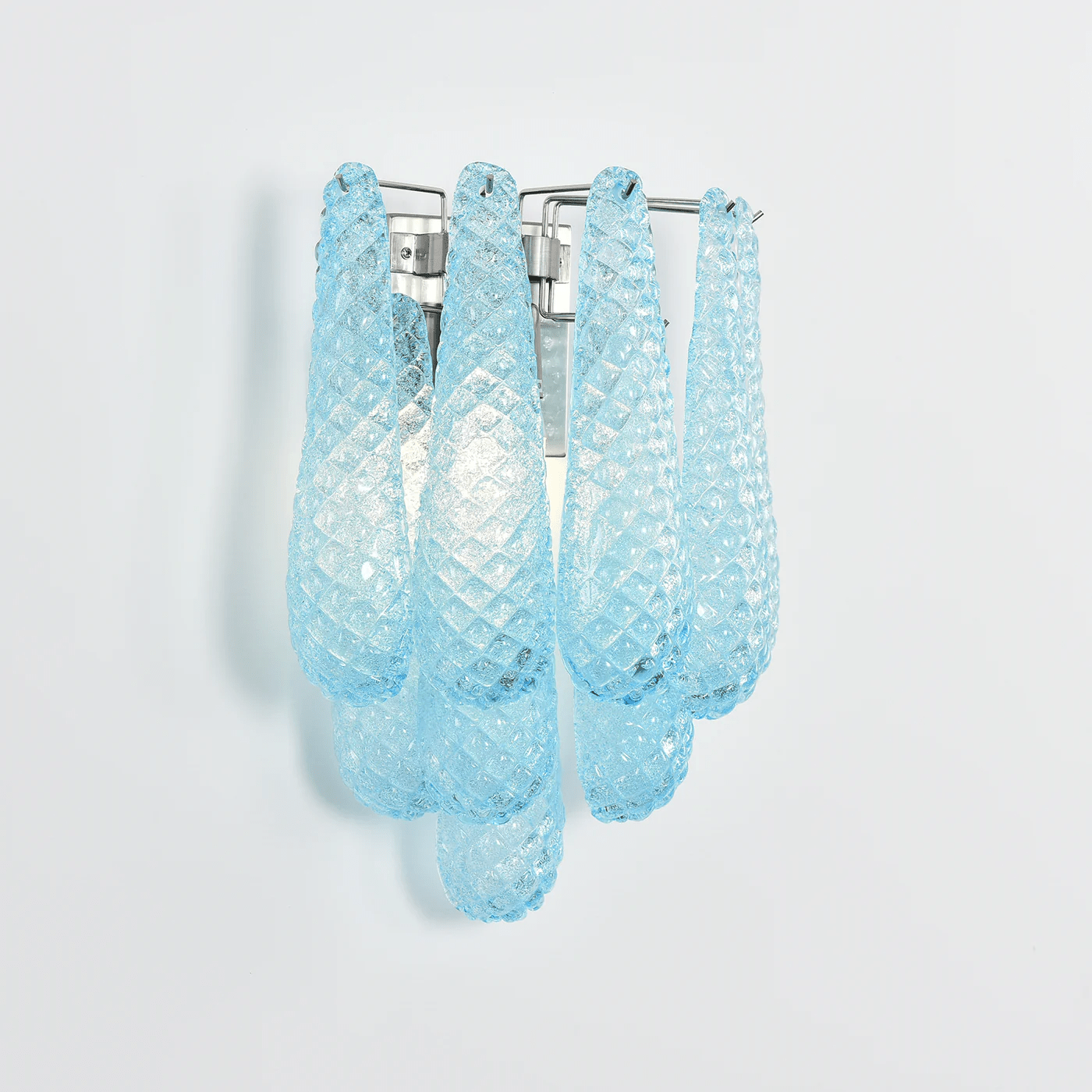 Aurora Wall Lamp Pink Teardrop Glass Floral Artistic