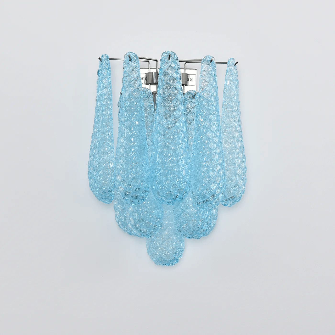 Aurora Wall Lamp Pink Teardrop Glass Floral Artistic