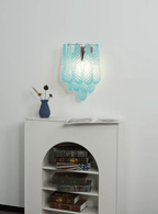 Aurora Wall Lamp Pink Teardrop Glass Floral Artistic