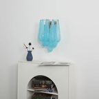Aurora Wall Lamp Pink Teardrop Glass Floral Artistic