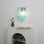 Aurora Wall Lamp Pink Teardrop Glass Floral Artistic