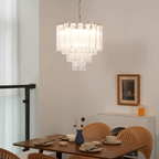 Aurora Chandelier Murano Glass Tiered Cascading Waves