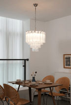 Aurora Chandelier Murano Glass Tiered Cascading Waves