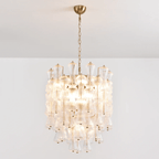 Aurora Chandelier Murano Glass Floral Cascade