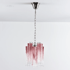 Aurora Chandelier Pink Gradient Murano Glass