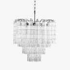 Aurora Chandelier Murano Glass Tiered Cascading Waves