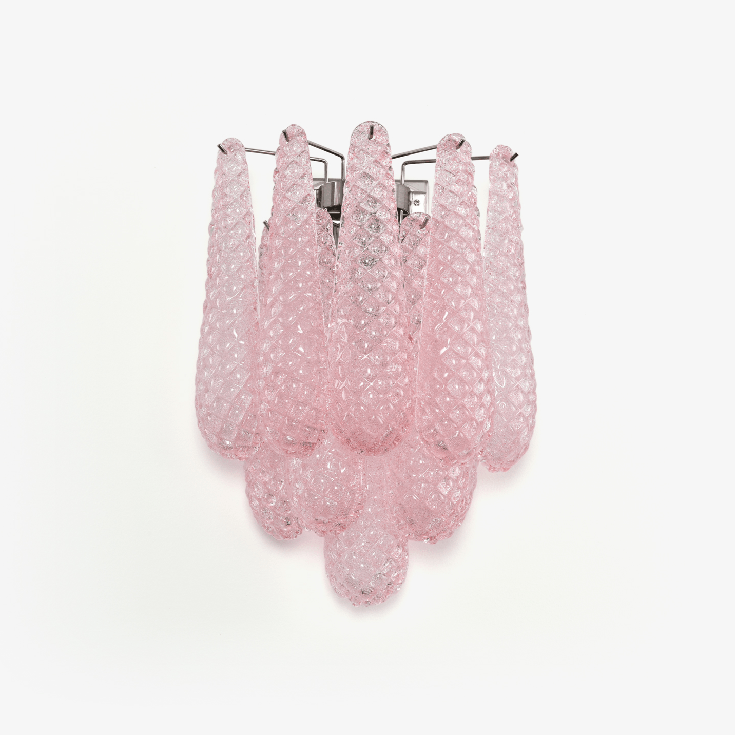 Aurora Wall Lamp Pink Teardrop Glass Floral Artistic