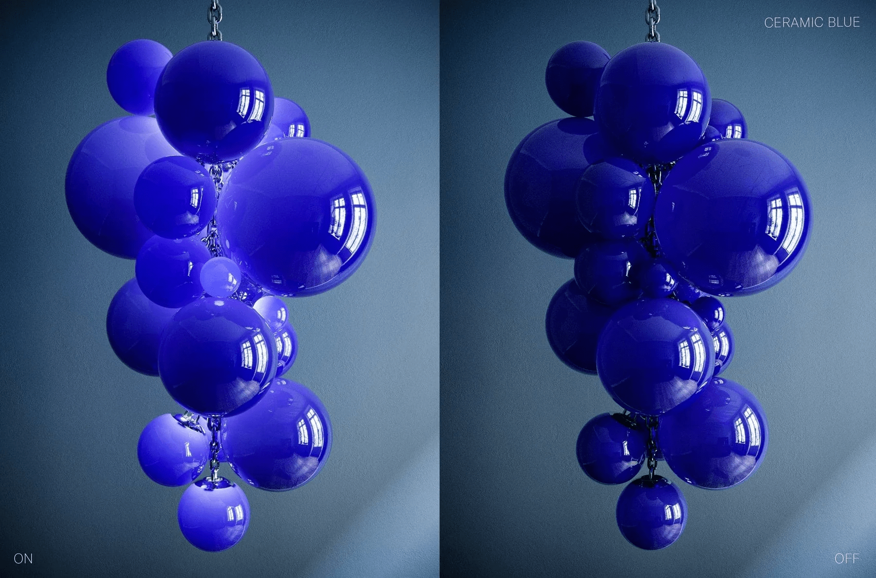 Aurora Chandelier Murano Glass Grape Cluster Art Deco